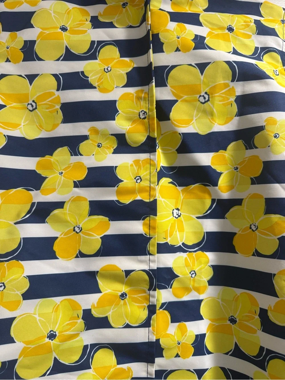 Gymboree - Girls Yellow Floral Stripe Raincoat